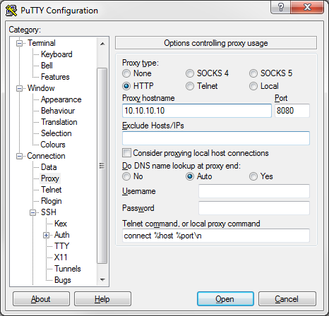 ssh proxy host