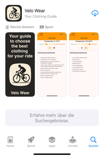 App Store Beschreibung